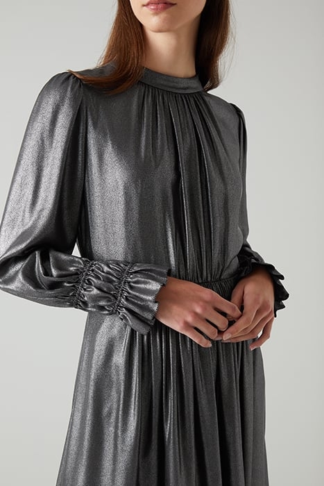 LOUISE MIDI DRESS GUNMETAL 5