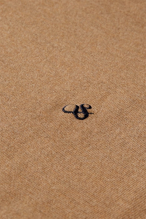 ESSENTIALS - CLASSIC CREWNECK PULLOVER CAMEL MELANGE 5