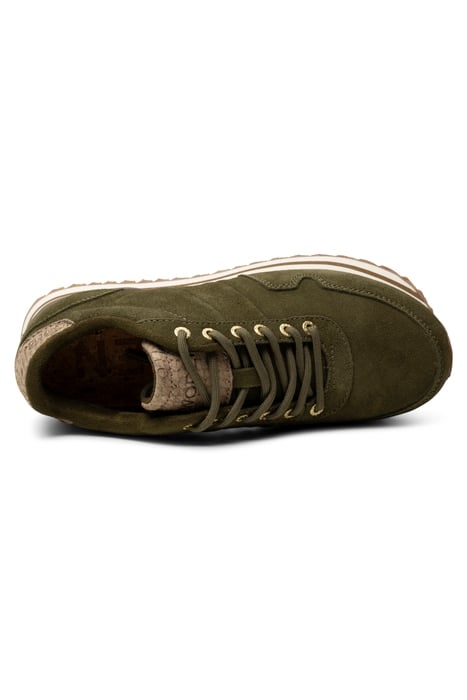 NORA III SUEDE PLATEAU DARK OLIVE 5