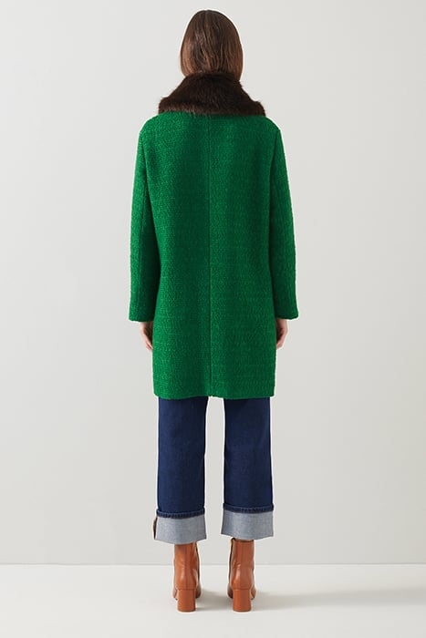 ASTER SINGLE BREASTED COAT GREEN 3