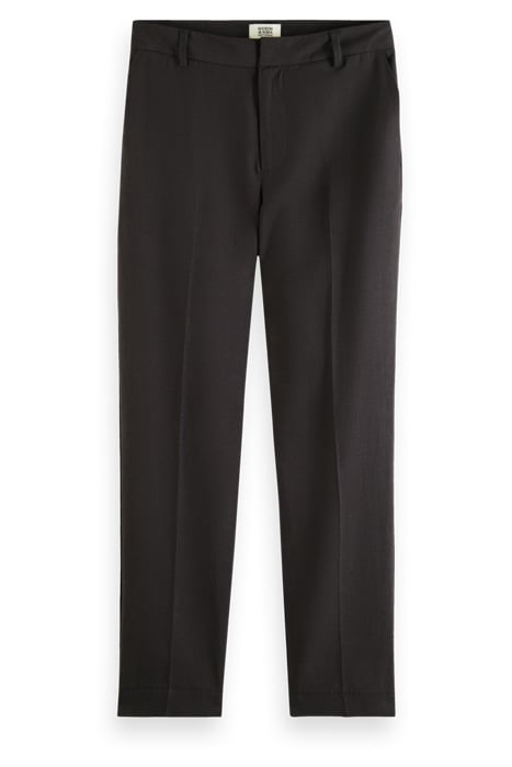 LOWRY - MID RISE SLIM LEG DRAPEY PANTS CHARCOAL 1