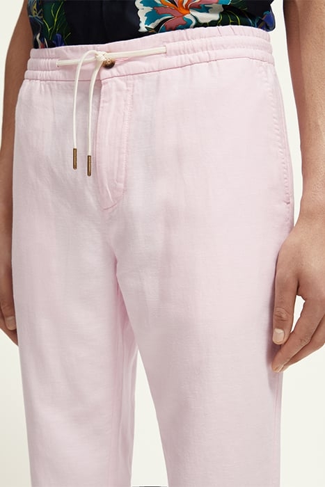 WARREN COTTON/LINEN TWILL JOGGER ROSE 6