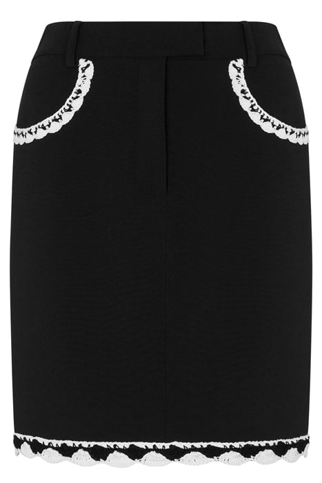 CROCHET DETAILS CADY SKIRT BLACK 3