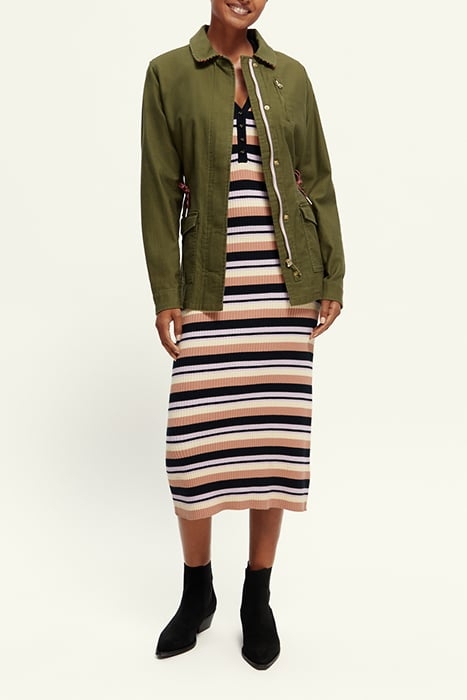 WORKWEAR JACKET IN ORGANIC COTTON ARMY GREEN 3