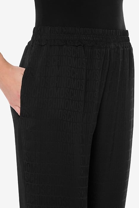 JOGGING IN TWILL ALLOVER LOGO BLACK 4