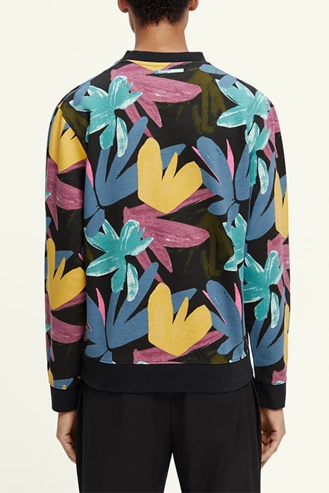 PRINTED CREWNECK FELPA SWEATSHIRT IN ORGANIC COTTON COMBO A 3