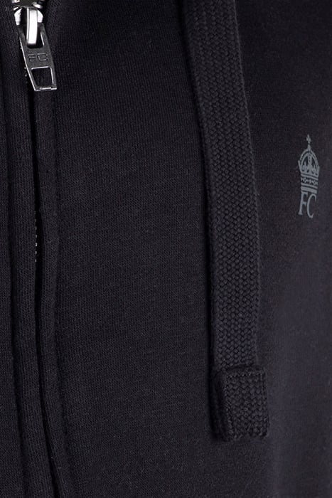 FC ZIP HOOD BLACK / GUNMETAL 3