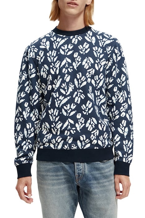 PRINTED CREWNECK FELPA SWEATSHIRT IN ORGANIC COTTON COMBO F 2