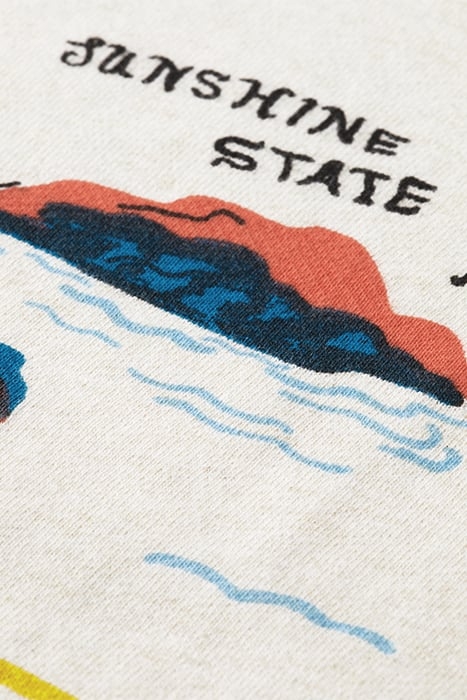 PRINTED SWEATSHIRT WHITE PALMTREE ISLAND AOP 6