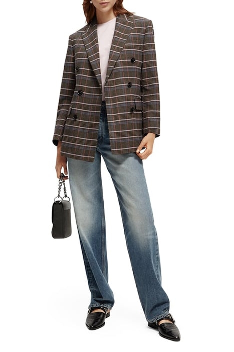 HERITAGE DOUBLE BREASTED CHECK BLAZER HERITAGE POP 3