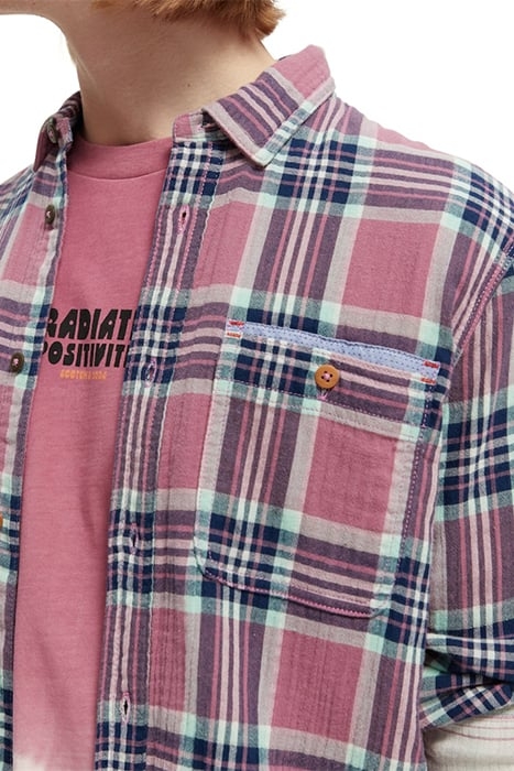 REGULAR-FIT BONDED SHIRT WITH SLEEVE ROLL-UP COMBO A 5