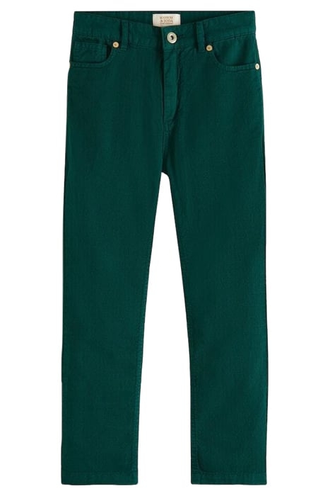 LOOSE FIT- 5-POCKET LINEN PANTS BOTANICAL GREEN 1