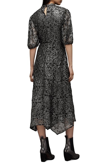 CAMILA BRODERIE DRES GUNMETAL GREY 2