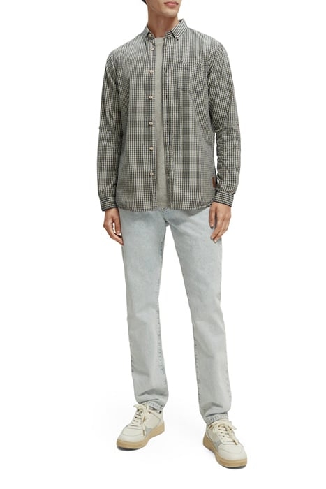 REGULAR-FIT GINGHAM CHECKED POPLIN SHIRT COMBO A 2