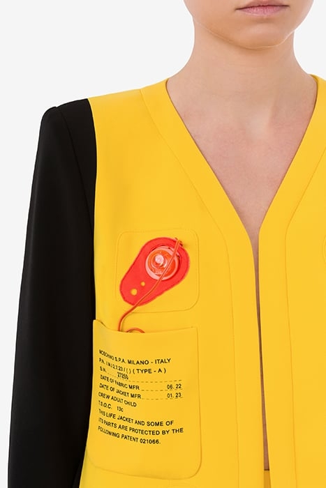 LIFE VEST CREPE JACKET BLACK 4