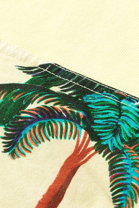 GARMENT DYE FELPA / POPLIN SWEATSHIRT BANANA 3