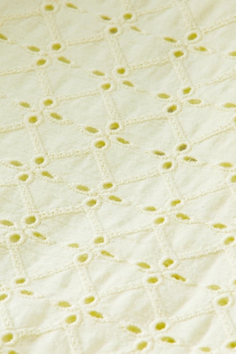 BRODERIE WRAP-OVER TOP LEMON 2