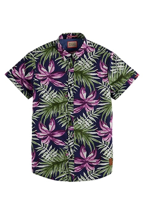 SLIM-FIT ALLOVER PRINTED SHORT-SLEEVED SHIRT COMBO G 1