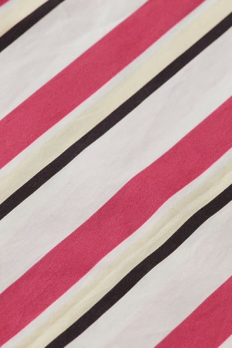 CROPPED OVERSIZED-FIT SHIRT IN ORGANIC COTTON MULTI STRIPE 3