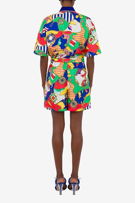 ALLOVER NAUTICAL SILK TWILL JUMPSUIT MULTICOLOR 2