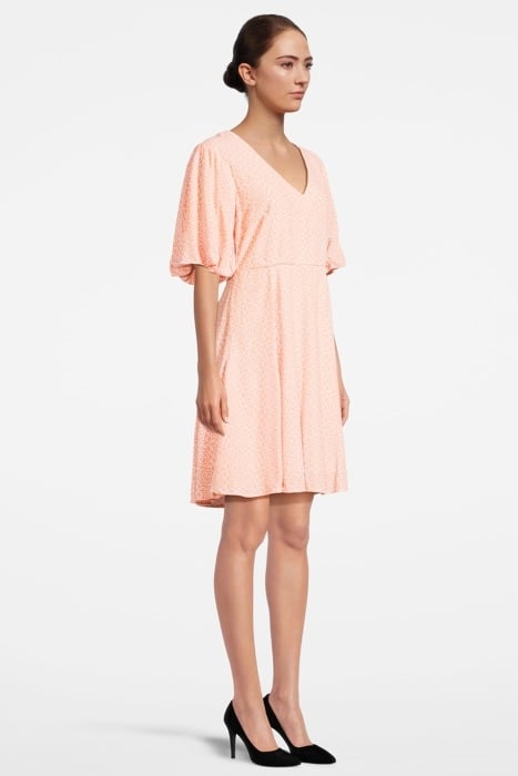 V-NECK S/S FLOWY SHIRT DRESS COMBO D 4