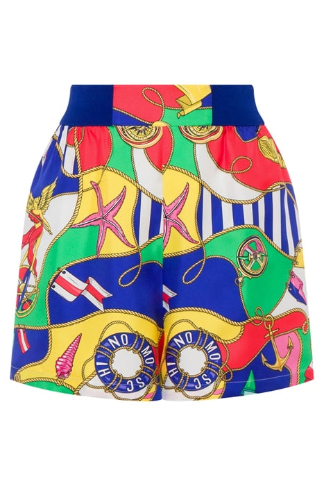 ALLOVER NAUTICAL SILK TWILL SHORTS MULTICOLOR 3