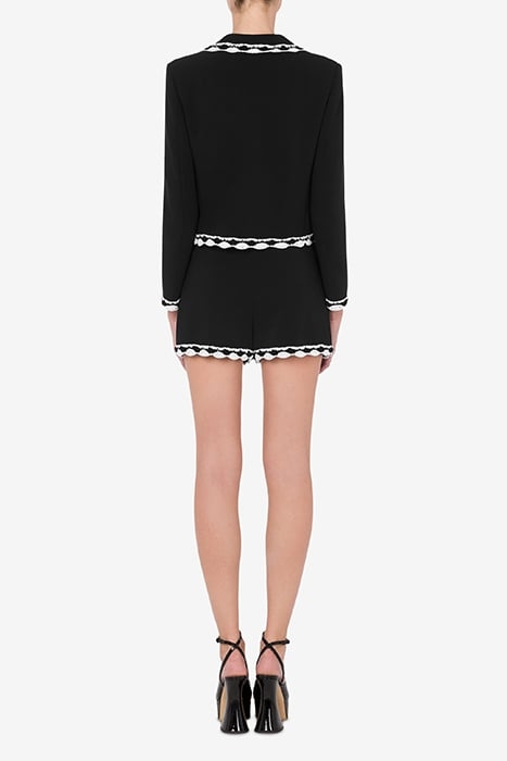 CROCHET DETAILS CADY JACKET BLACK 2