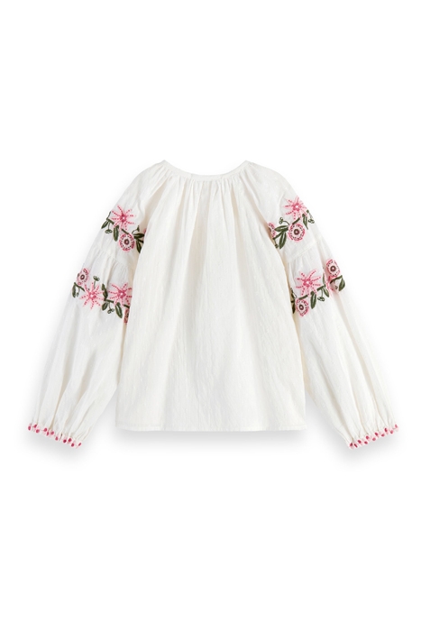 LONG-SLEEVED FLOWER EMBROIDERY TOP VANILLA ICE 2