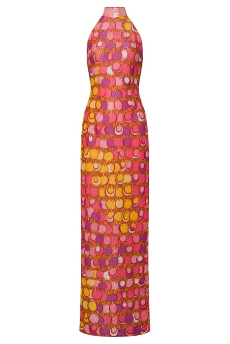 ALLOVER CHAINS LUREX JERSEY DRESS MULTICOLOR 3