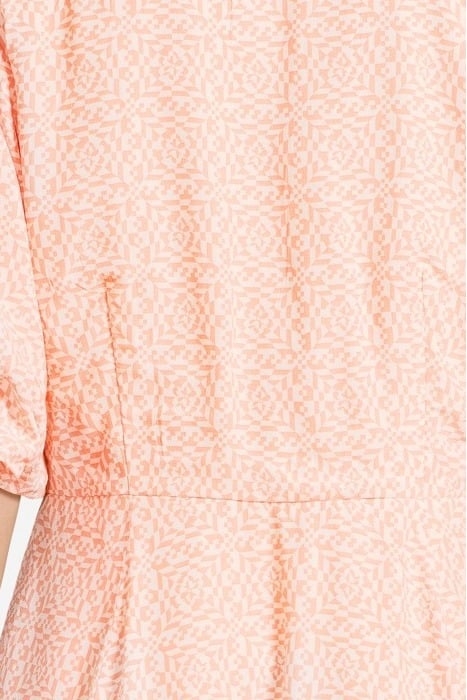 V-NECK S/S FLOWY SHIRT DRESS COMBO D 5