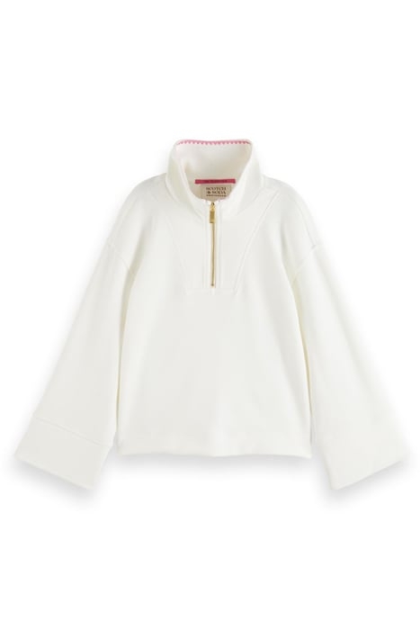 TRUMPET SLEEVE EMBROIDERY DETAIL SWEATSHIRT VANILLA ICE 1