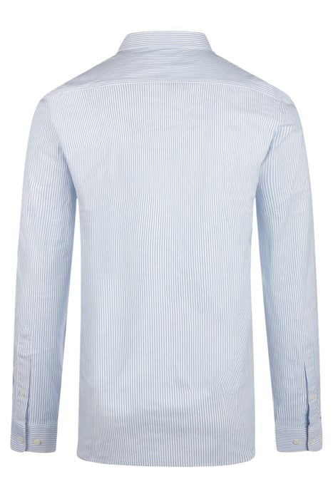 STRETCH OXFORD SHIRT SMALL STRIPE LIGHT BLUE 2