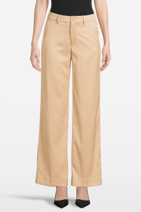 EDIE - HIGH RISE WIDE LEG TROUSERS SAND 2