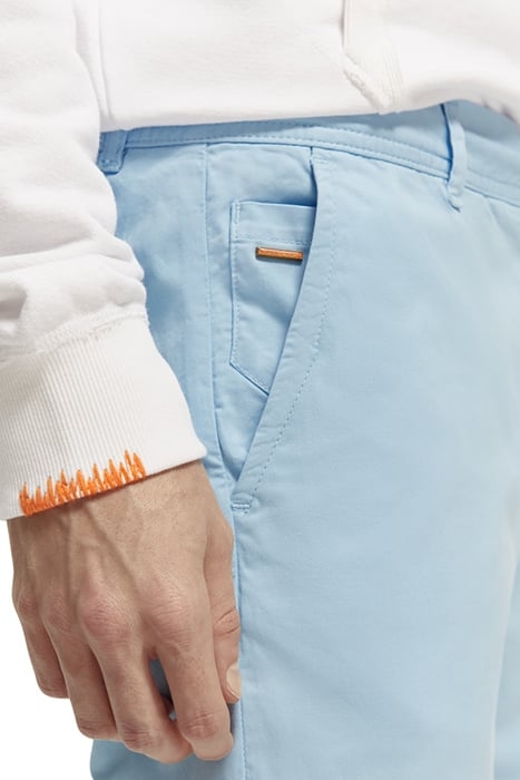 MOTT- GARMENT DYED PIMA COTTON CHINO SEA BLUE 7