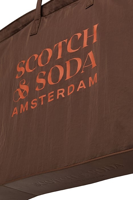 UNISEX FOLDABLE TOTE BAG BROWN 4