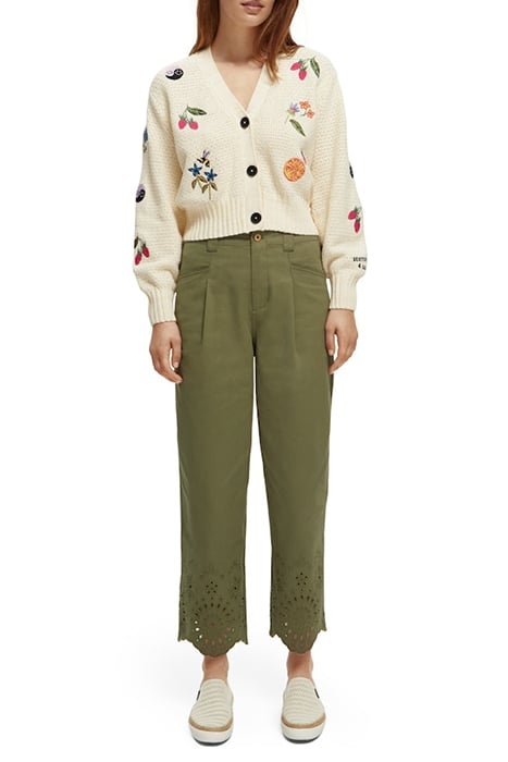 EMBROIDERED CARDIGAN VANILLA WHITE 4