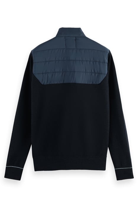 PADDED JACKET WITH KNITTED SLEEVES AND BACK PANEL NIGHT 8