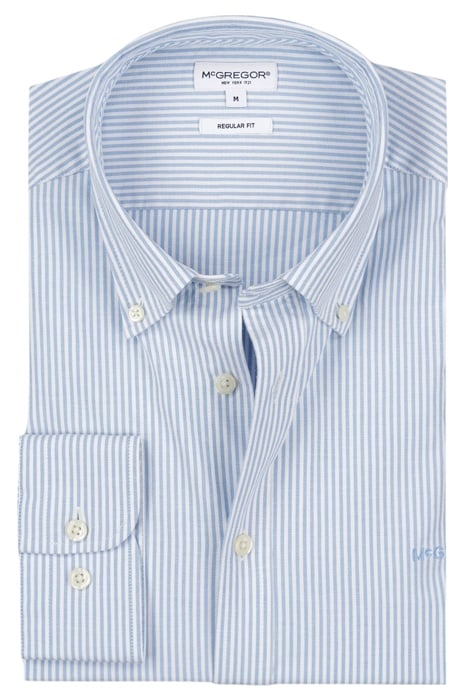 STRETCH OXFORD SHIRT SMALL STRIPE LIGHT BLUE 3