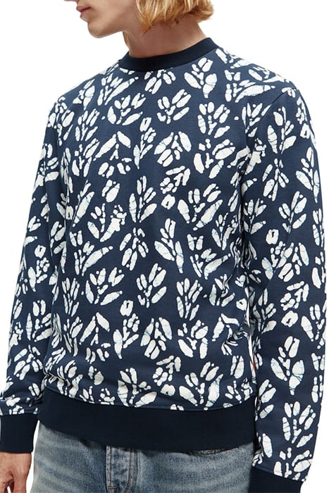 PRINTED CREWNECK FELPA SWEATSHIRT IN ORGANIC COTTON COMBO F 5