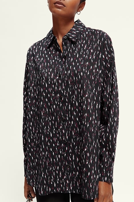 OVERSIZED SHIRT WITH PRINT IKAT RAIN 5