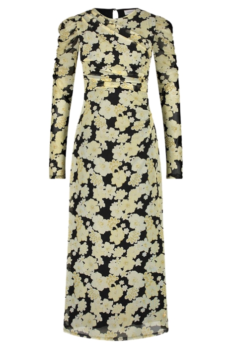 BELLA DRESS BLACK/LEMON SORBET 3