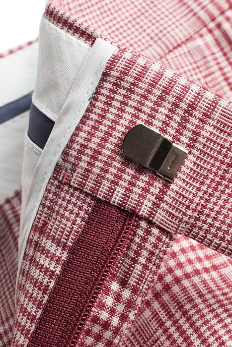 TROUSERS-RED-CHECK RED 2