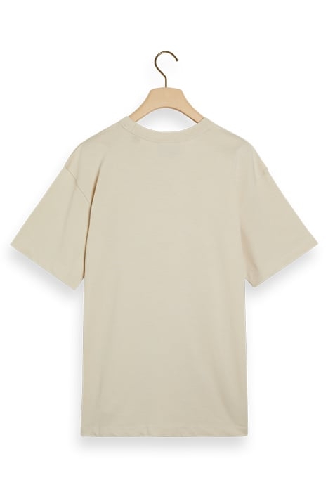 UNISEX ORGANIC COTTON CREWNECK T-SHIRT STONE 8