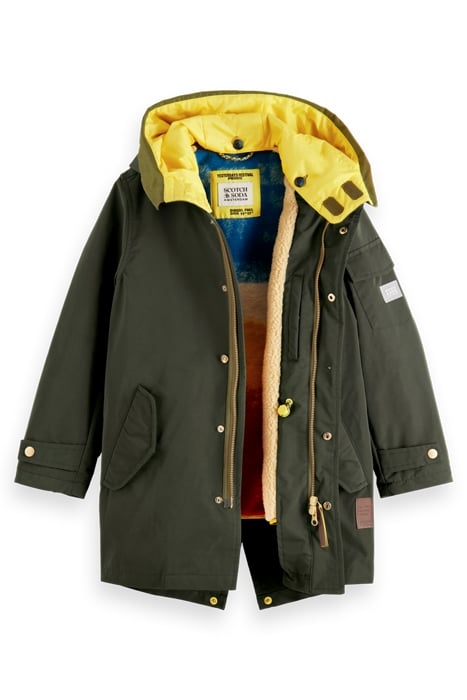 WATER REPELLENT TEDDY LINED RECYCLED POLYESTER HOODED PARKA 6