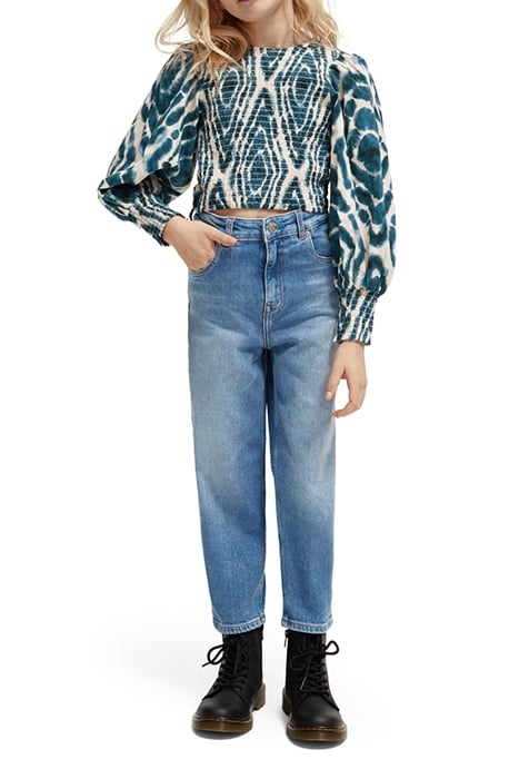 ALL-OVER PRINTED LONG-SLEEVED CROPPED TOP DISCO TIE DYE BOTT 3