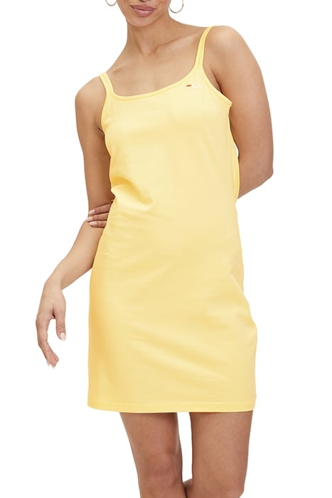 BRILLON SPAGETTI STRAP DRESS FRENCH VANILLA 1