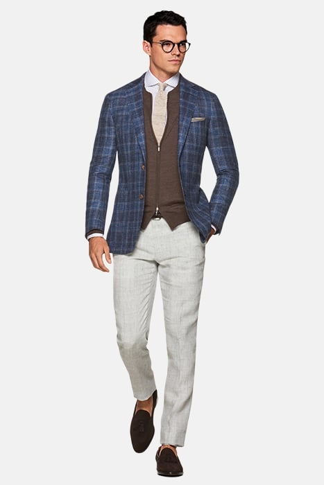 Blue Checked Havana Blazer 1