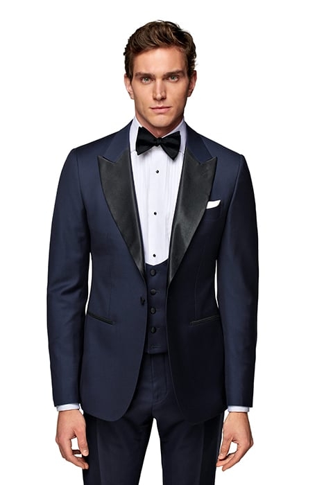 MID BLUE THREE-PIECE LAZIO TUXEDO MID BLUE 4