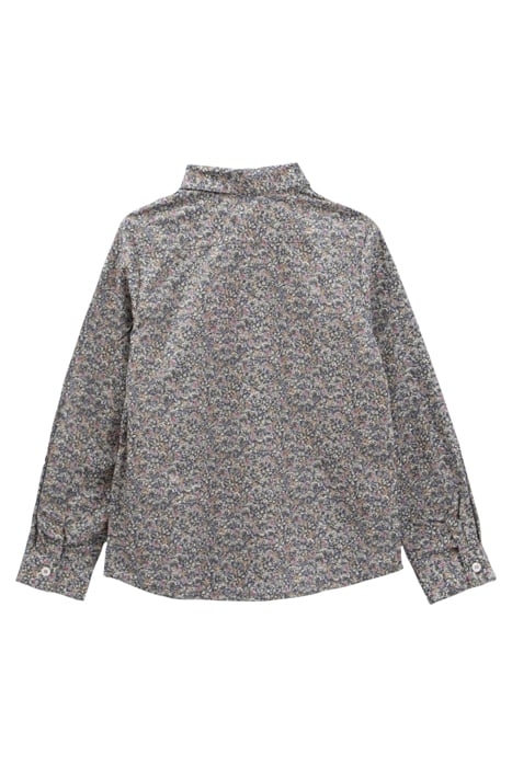 BOY'S GREEN LIBERTY MICRO FLOWER SHIRT 2