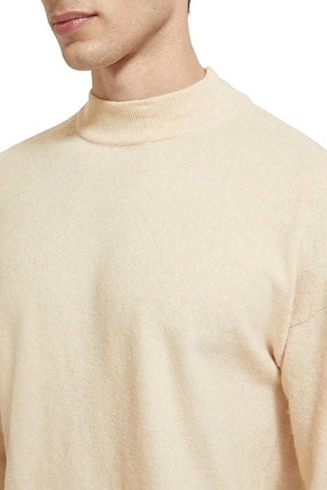 DROPPED SHOULDER BASIC MOCK IN RECYCLED POLYESTER BLEND LIGH 6